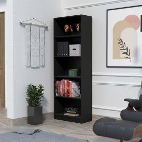 Sutton 4 Shelves Bookcase with Modern Storage Shelves