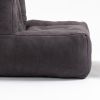 Fluffy bean bag chair, comfortable bean bag for adults and children, super soft lazy sofa chair with memory foam and ottoman, indoor modern focus bean