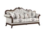 Gloria Traditional Style 3PC button tufted Living Room Set