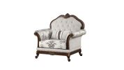 Gloria Traditional Style 3PC button tufted Living Room Set