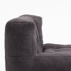 Fluffy bean bag chair, comfortable bean bag for adults and children, super soft lazy sofa chair with memory foam and ottoman, indoor modern focus bean