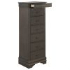 Traditional Design Louis Phillippe Style 1pc Lingerie Chest of 7x Drawers Gray Finish Hidden Drawers Wooden Furniture
